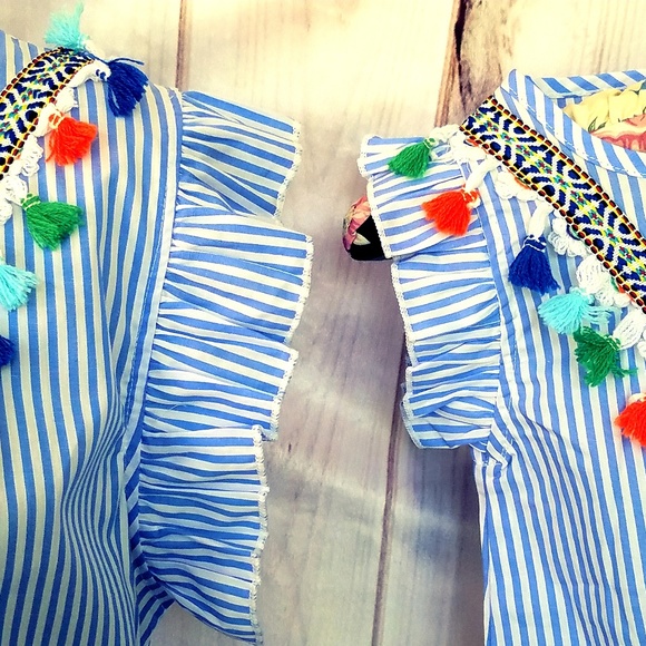 STRIPPED TASSEL DRESS FOR MOM AND DAUGHTER NWT - Picture 4 of 8